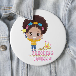 Macaron Rond 15,2 Cm Mignonnes Filles Melanin Princesse Entraînement Po