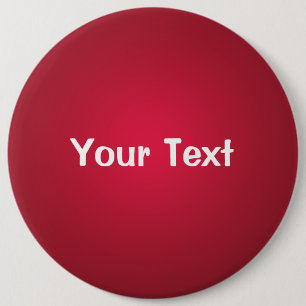 Macaron Rond 15,2 Cm Modèle de bouton de texte personnalisé Cranberry