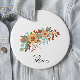 Macaron Rond 15,2 Cm Moderne Boho Floral