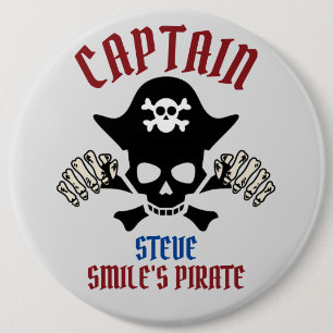 Macaron Rond 15,2 Cm Mon capitaine International Talk Like a Pirate d
