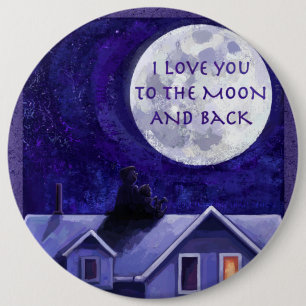 Macaron Rond 15,2 Cm Montre Lune