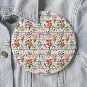 Macaron Rond 15,2 Cm Motif de fleurs d'aquarelle moderne