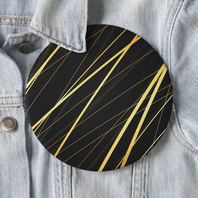 Macaron Rond 15,2 Cm Motif d'or 1 (En situation)
