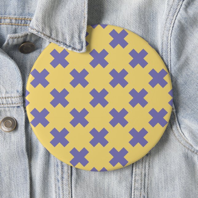 Macaron Rond 15,2 Cm Motif géométrique 18 (En situation)