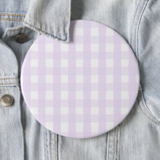 Macaron Rond 15,2 Cm Motif sans couture à carreaux gingham lilas peint