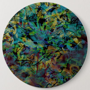 Macaron Rond 15,2 Cm Multicolored Scribbled Abstract Art