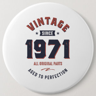 Macaron Rond 15,2 Cm Né en 1971 Anniversaire