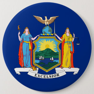 Macaron Rond 15,2 Cm New York : The Empire State, Home Big Apple Flag