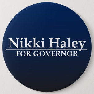 Macaron Rond 15,2 Cm Nikki Haley pour le gouverneur