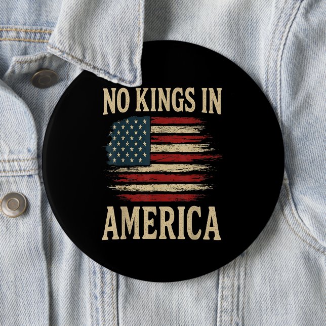 Macaron Rond 15,2 Cm No Kings in America  (En situation)