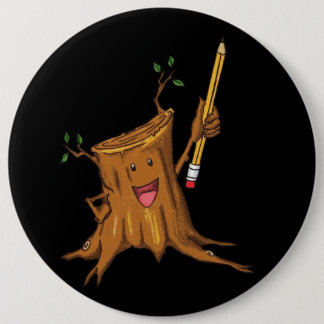 Macaron Rond 15,2 Cm Noir (colossal) courtaud de bouton