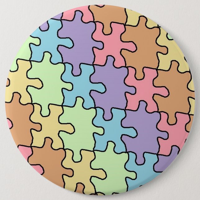 Macaron Rond 15,2 Cm Nom du bouton (Devant)