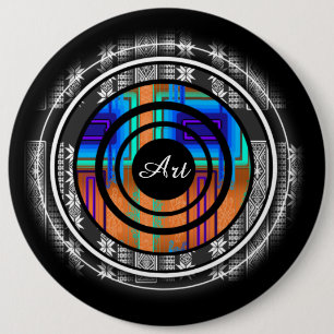 Macaron Rond 15,2 Cm Nordic Future monogram