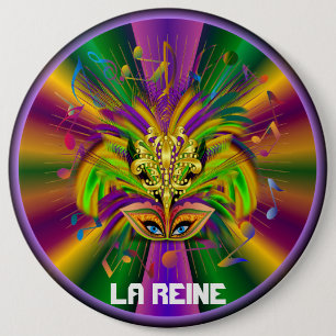 Macaron Rond 15,2 Cm Notes Plse de vue du style 3 de la Reine de mardi