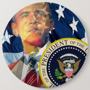 Macaron Rond 15,2 Cm Obama donne 3