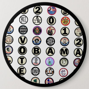 Macaron Rond 15,2 Cm Obama multibroche