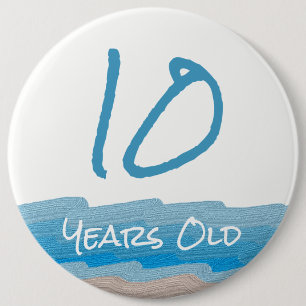 Macaron Rond 15,2 Cm Ocean Beach Anniversaire