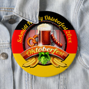Macaron Rond 15,2 Cm Octoberfest Festival Personnaliser Nom Année 20xx