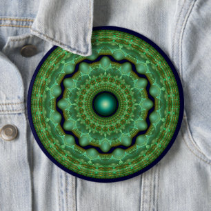 Macaron Rond 15,2 Cm Ornement rond de fée fractal brillant