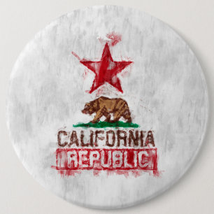 Macaron Rond 15,2 Cm Ours drapeau de la Californie dans la décoration p