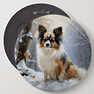 Macaron Rond 15,2 Cm Papillon Laisser neiger Noël