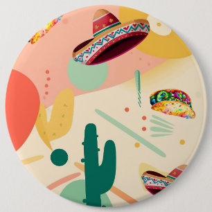 Macaron Rond 15,2 Cm Parti Tacos et Sombreros