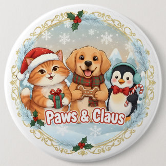 Macaron Rond 15,2 Cm Paws & Claus