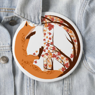 Macaron Rond 15,2 Cm Peace Fox
