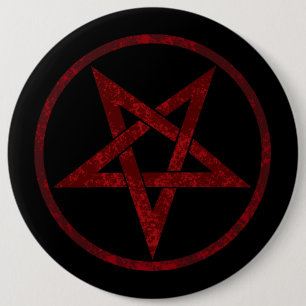 Macaron Rond 15,2 Cm Pentagram Red Devil