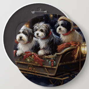 Macaron Rond 15,2 Cm Période des Fêtes de Noël Havanaise
