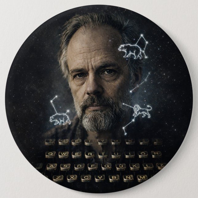 Macaron Rond 15,2 Cm Philip K. Dick (Devant)