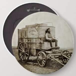 Macaron Rond 15,2 Cm Photographie Wagon de Roger Fenton Photo Réalisme