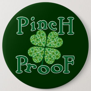 Macaron Rond 15,2 Cm PINCH PROOF avec T-shirt irlandais Shamrock