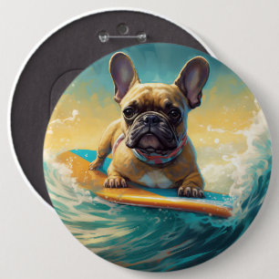 Macaron Rond 15,2 Cm Plage de Bulldog