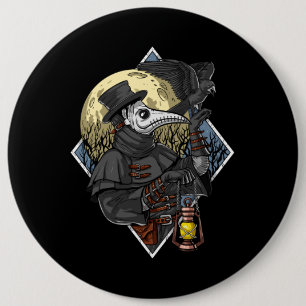 Macaron Rond 15,2 Cm Plague-docteur