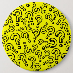 Macaron Rond 15,2 Cm Points d'interrogation