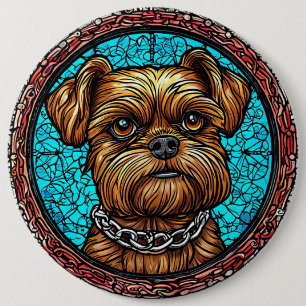 Macaron Rond 15,2 Cm Portrait de chien mignon