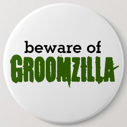 Macaron Rond 15,2 Cm Prenez garde de la goupille de Groomzilla