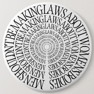 Macaron Rond 15,2 Cm Pro choix - Pin féministe