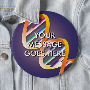 Macaron Rond 15,2 Cm Projecteur d'ADN personnalisé