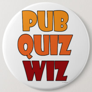 Macaron Rond 15,2 Cm Quiz Pub Wiz Drôle Trivia Champion Fun