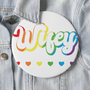 Macaron Rond 15,2 Cm Rainbow LGBTQIA Lesbienne soutien Gay