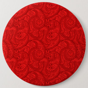 Macaron Rond 15,2 Cm Red Paisley