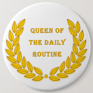 Macaron Rond 15,2 Cm Reine de la routine quotidienne