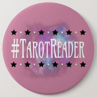 Macaron Rond 15,2 Cm Rose 6 de lecteur de #Tarot po. Bouton