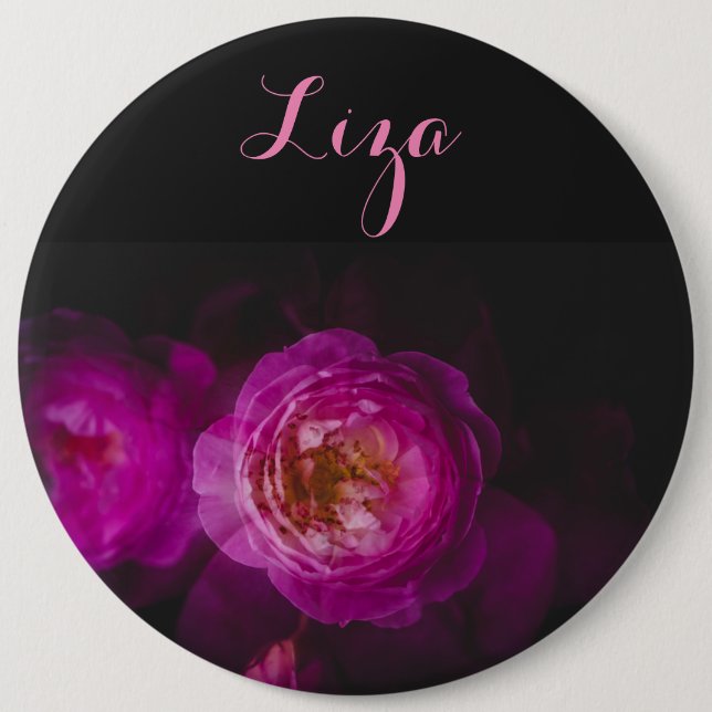 Macaron Rond 15,2 Cm Rose (version double exposition) (Devant)