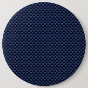 Macaron Rond 15,2 Cm Royal Blue Automotive Carbon Fiber Tressage d'impr