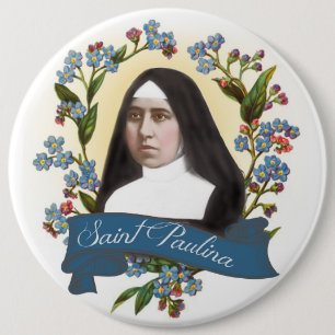 Macaron Rond 15,2 Cm Saint patron de St Paulina de nonne de catholique