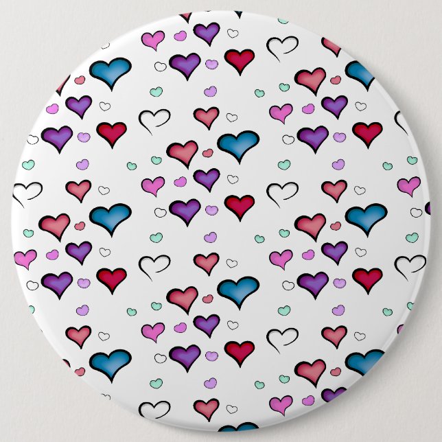 Macaron Rond 15,2 Cm Saint Valentin (Devant)