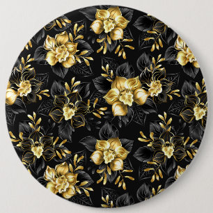 Macaron Rond 15,2 Cm Sans couture avec orchidées de bijoux